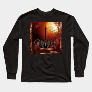 Awesome fantasy guitar, steampunk Long Sleeve T-Shirt